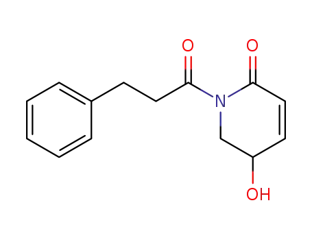 (+/-)-5,6-dihydro-5-hydroxy-N-(1-oxo-3-phenylpropyl)-2(1H)-pyridone