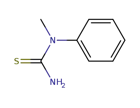 Molecular Structure of 4104-75-0 (N-METHYL-N-PHENYLTHIOUREA)