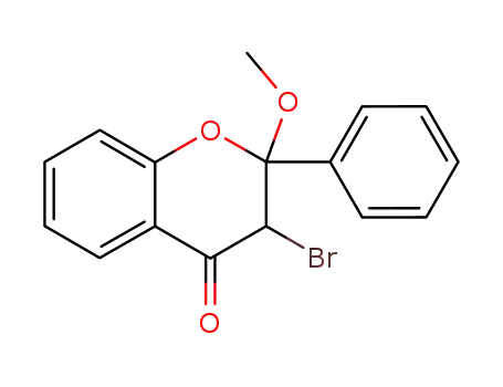 3-bromo-2-methoxyflavan-4-one