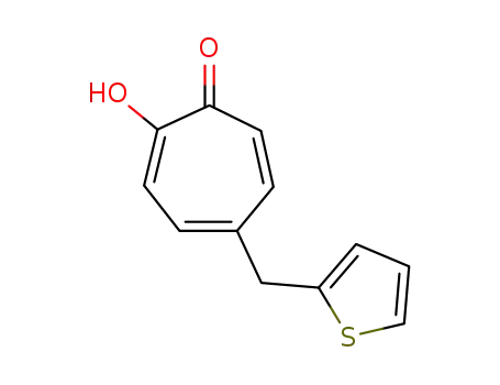Molecular Structure of 108280-07-5 (5-(2-Thienylmethyl)tropolone)