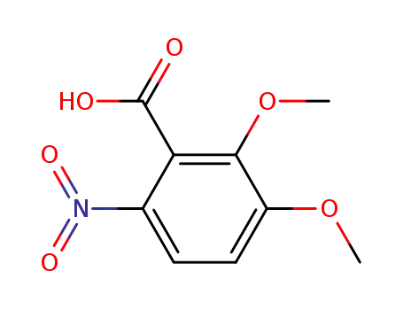 Molecular Structure of 72517-26-1 (Benzoic acid, 2,3-dimethoxy-6-nitro-)