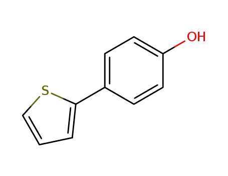 Molecular Structure of 29886-65-5 (4-(2-THIENYL)PHENOL)