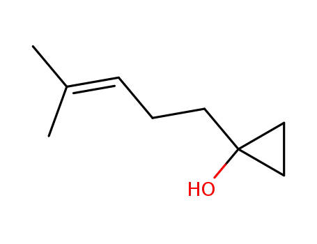 Molecular Structure of 286470-91-5 (1-(4-Methyl-pent-3-enyl)-cyclopropanol)