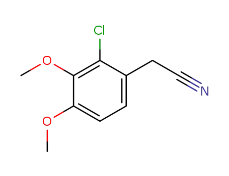Molecular Structure of 7537-07-7 ((2-chloro-3,4-dimethoxyphenyl)acetonitrile)