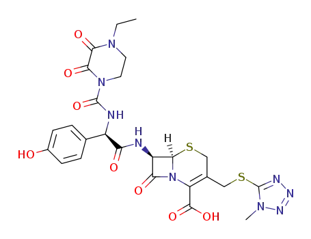 Molecular Structure of 62893-19-0 (Cefoperazone)
