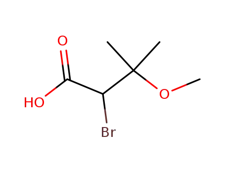 Molecular Structure of 75974-47-9 (2-BROMO-3-METHOXY-3-METHYLBUTANOIC ACID)