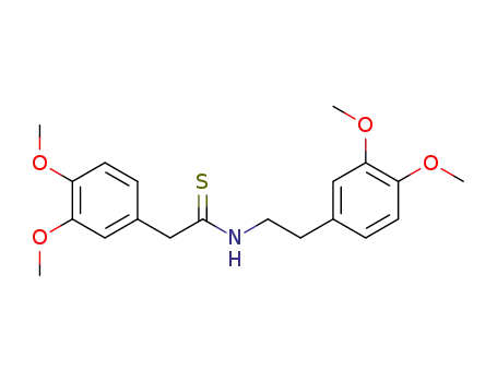 Molecular Structure of 72527-19-6 (2-(3,4-dimethoxyphenyl)-N-[2-(3,4-dimethoxyphenyl)ethyl]thioacetamide)