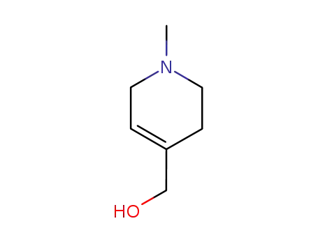 Molecular Structure of 36166-75-3 (1,2,3,6-tetrahydro-1-methylpyridine-4-methanol)