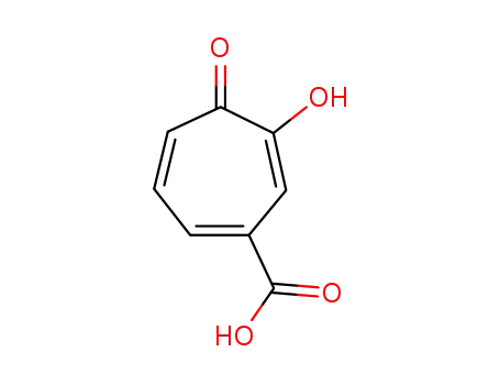 Molecular Structure of 101011-99-8 (6-hydroxy-5-oxo-cyclohepta-1,3,6-trienecarboxylic acid)
