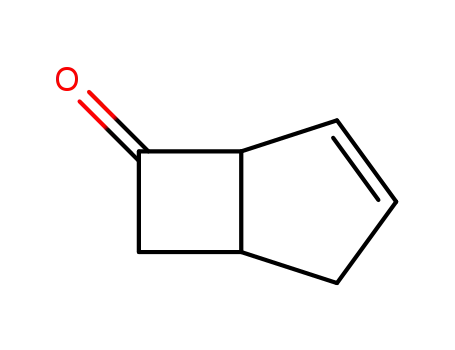 Molecular Structure of 54074-60-1 (Bicyclo[3.2.0]hept-3-en-6-one)