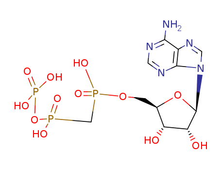 Adenosine, 5'-[hydrogen [[hydroxy(phosphonooxy)phosphinyl]methyl]phosphonate]
