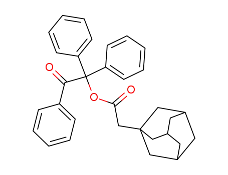 Molecular Structure of 925681-80-7 (adamantylacetic acid acid 2-oxo-1,2,2-triphenylethyl ester)