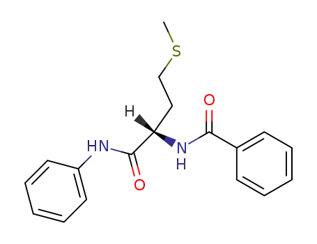 Molecular Structure of 94067-89-7 (<i>N</i>-benzoyl-L-methionine anilide)