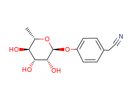 Benzeneacetonitrile,4-[(6-deoxy-a-L-mannopyranosyl)oxy]-