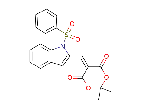 1H-Indole,
2-[(2,2-dimethyl-4,6-dioxo-1,3-dioxan-5-ylidene)methyl]-1-(phenylsulfon
yl)-