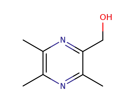 Molecular Structure of 75907-74-3 (Pyrazinemethanol, 3,5,6-trimethyl- (6CI,9CI))