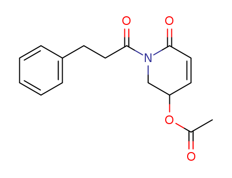 [6-oxo-1-(3-phenylpropanoyl)-2,3-dihydropyridin-3-yl] acetate