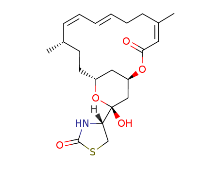 Latrunculin A;4-[(1R,4Z,8E,10Z,12S,15R,17R)-17-Hydroxy-5,12-diMethyl-3-oxo-2,16-dioxabicyclo[13.3.1]nonadeca-4,8,10-trien-17-yl)-2-thiazolidinone