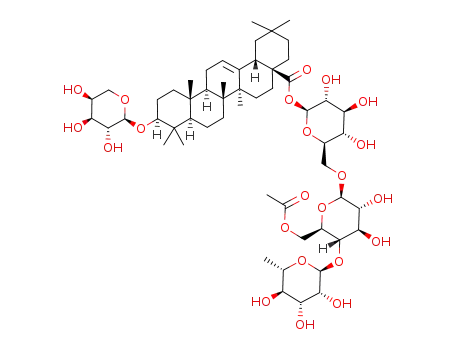 Molecular Structure of 114912-35-5 (ciwujianoside D1)