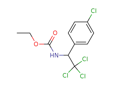 Molecular Structure of 70123-15-8 ([2,2,2-Trichloro-1-(4-chloro-phenyl)-ethyl]-carbamic acid ethyl ester)