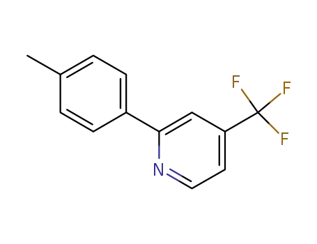 Molecular Structure of 1246851-48-8 (2-(p-tolyl)-4-(trifluoromethyl)pyridine)