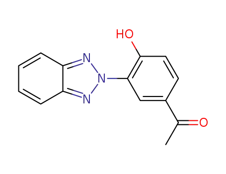 Molecular Structure of 83741-30-4 (1-[3-(2H-benzotriazol-2-yl)-4-hydroxyphenyl]ethanone)