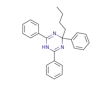 Molecular Structure of 71722-04-8 (1,3,5-Triazine, 2-butyl-1,2-dihydro-2,4,6-triphenyl-)