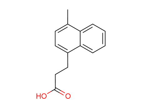 Molecular Structure of 76673-34-2 (3-(4-methylnaphthalen-1-yl)propanoic acid)