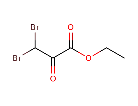 Molecular Structure of 76179-25-4 (Propanoic acid, 3,3-dibromo-2-oxo-, ethyl ester)