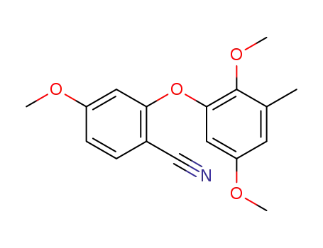 2-(2,5-dimethoxy-3-methyl-phenoxy)-4-methoxy-benzonitrile