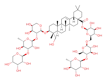 Molecular Structure of 96315-53-6 (Huzhangoside D)