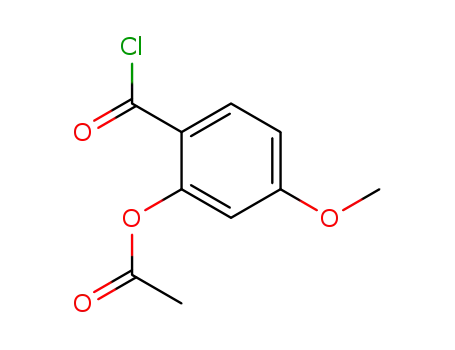 Molecular Structure of 19202-27-8 (2-acetoxy-4-methoxy-benzoyl chloride)