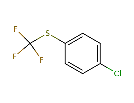 Molecular Structure of 407-16-9 (4-(Trifluoromethylthio)chlorobenzene)