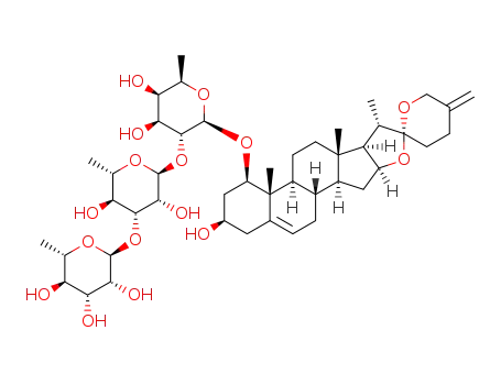 neoruscogenin 1-O-α-L-rhamnopyranosyl-(1→3)-α-L-rhamnopyranosyl-(1→2)-β-D-fucopyranoside