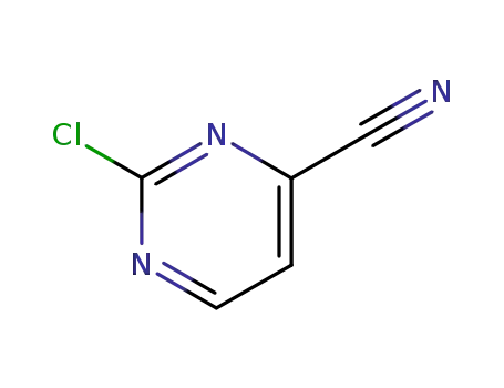 Molecular Structure of 75833-38-4 (2-Chloropyrimidine-4-carbonitrile)