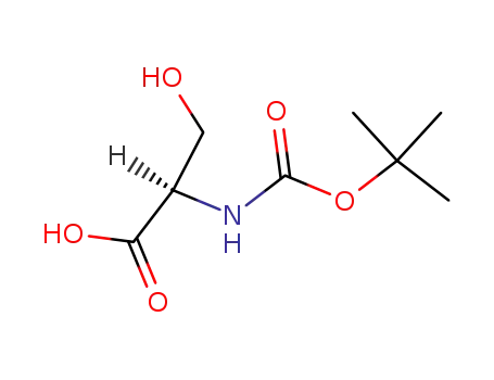 Molecular Structure of 6368-20-3 (Boc-D-Serine)