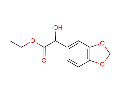 Molecular Structure of 115124-42-0 (benzo[1,3]dioxol-5-ylhydroxyacetic acid ethyl ester)