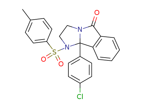 5H-Imidazo[2,1-a]isoindol-5-one, 9b-(4-chlorophenyl)-1,2,3,9b-tetrahydro-1-[(4-methylphenyl)sulfonyl]-