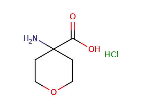 Molecular Structure of 217299-03-1 (4-AMINO-TETRAHYDRO-PYRAN-4-CARBOXYLIC ACID HCL)