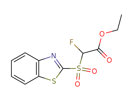 ethyl α-(1,3-benzothiazol-2-ylsulfonyl)-α-fluoroacetate