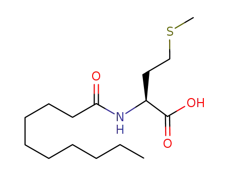 Molecular Structure of 51570-51-5 (L-Methionine, N-(1-oxodecyl)-)