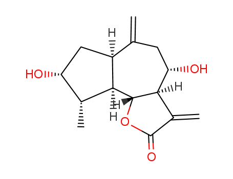 Azuleno[4,5-b]furan-2(3H)-one,decahydro-4,8-dihydroxy-9-methyl-3,6-bis(methylene)-,(3aR,4S,6aR,8R,9S,9aR,9bR)-