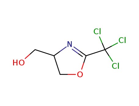 Molecular Structure of 84820-75-7 (4-Hydroxymethyl-2-trichlormethyl-4,5-dihydrooxazol)