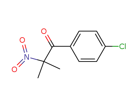 Molecular Structure of 74261-44-2 (α-nitro-p-chloroisobutyrophenone)