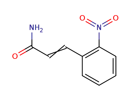 Molecular Structure of 2001-33-4 (o-nitrocinnamamide)