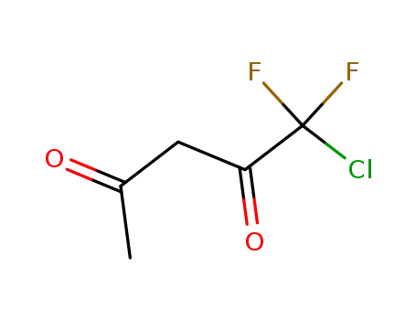 Molecular Structure of 2375-76-0 (1-CHLORO-1,1-DIFLUORO-2,4-PENTANEDIONE)