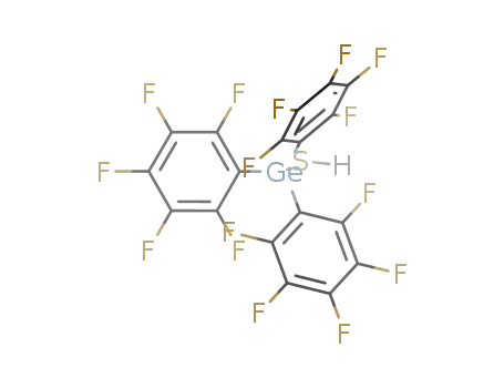 Molecular Structure of 54666-68-1 (tris-(pentafluoro phenyl) germane thiol)
