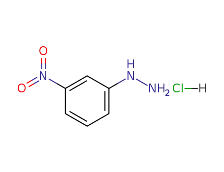 Molecular Structure of 51516-96-2 (3-Nitrophenylhydrazine hydrochloride)