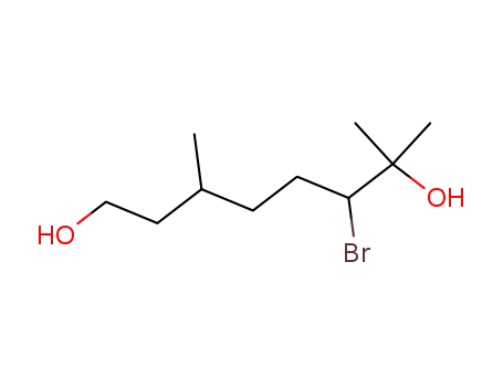 Molecular Structure of 94450-67-6 (1,7-Octanediol, 6-bromo-3,7-dimethyl-)