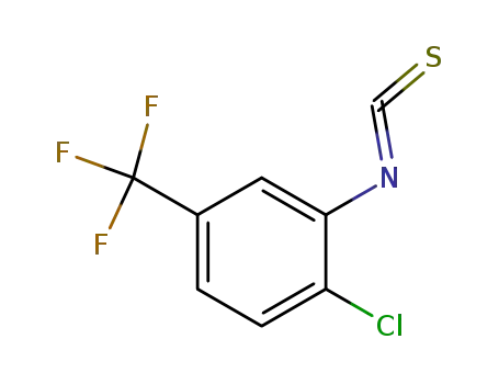 Molecular Structure of 23165-49-3 (2-CHLORO-5-(TRIFLUOROMETHYL)PHENYL ISOTHIOCYANATE)